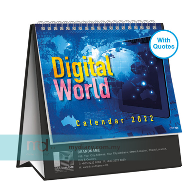 DIGITAL WORLD Desk Calendar 2022