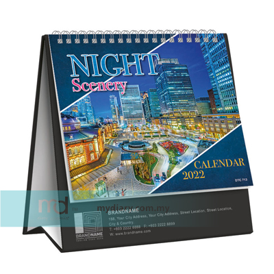 NIGHT SCENERY Desk Calendar 2022