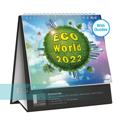 ECO WORLD Premium Desk Calendar 2022