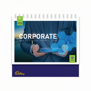 Corporate ll Wire-O Desk Calendar 2024