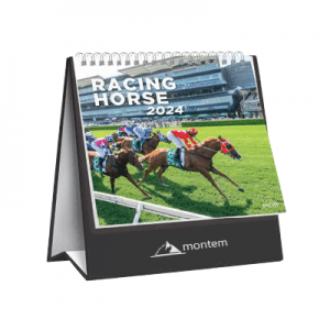 Mini Racing Horse Desk Calendar 2024