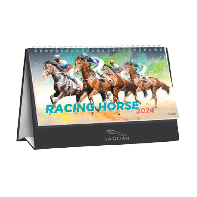 Big Racing Horse Desk Calendar 2024