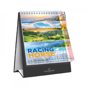 Racing Horse Desk Calendar 2024