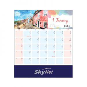 Brush Of Beauty Desk Calendar 2024