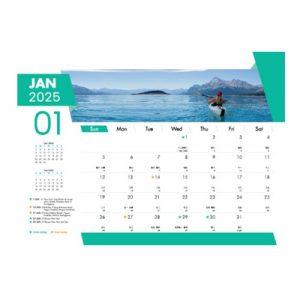 Adventure Wire-O Desk Calendar 2025