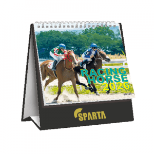 Mini Racing Horse Desk Calendar 2026