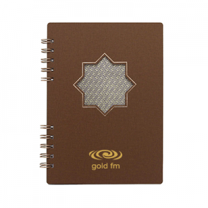 NAJMA Islamic-Inspired Wire-O PU Leather Notebook - A5 Size