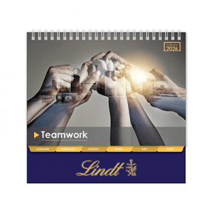 Teamwork Wire-O Desk Calendar 2026