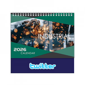 Industrial Wire-O Desk Calendar 2026