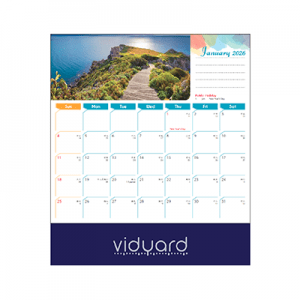 Landscape Desk Calendar 2026
