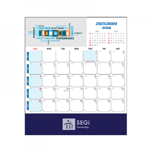Teamwork Desk Calendar 2026