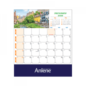 Travel Desk Calendar 2026