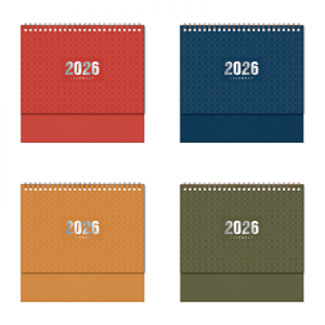 Pioneer Wire-O Desk Calendar 2026